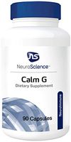 NeuroScience Calm G - Glutamate Focused Neurotransmitter Support with L-theanine and CoQ10 to Promote Stress Reduction (90 Capsules)