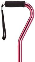 Ladies Adjustable Center Balance Offset Cane Rose  -Affordable Gift! Item #DHAR-9051022