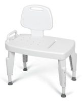 Medline MDS86960R Standard Composite Plastic Transfer Bench, White (Pack of 2)