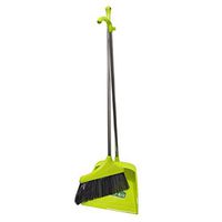 Broom and Dustpan With Long Handle Telescopic Up Non-stick Hair Extra Long Handle Multi-Function Broom And Dustpan Soft Brush Non-Slip Handle Broom Set Home Kitchen Schools Toilet Garden