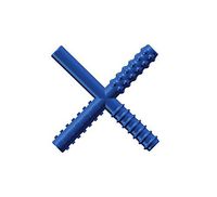 CHEW STIXX CS1000 Sensory University Original Non Flavored Chew Stick, 0.63" Height, 4" Width, 4.75" Length, Blue