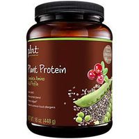 plnt Chocolate Plant Protein Powder with Complete Amino Acid Profile Raw Protein Blend, Easy to Digest Provides Energy, 19g of Protein Per Serving (1 Pound Powder)