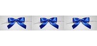 Reliant Ribbon Satin Twist Tie Small Bows, 5/8 Inch X 100 Pieces, Royal (Тhrее Pаck)