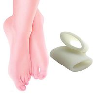 HuntGold 1 Pair Silicone Hallux Valgus Foot Care Toe Separators Cover Ring(Small)