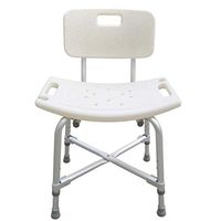 Caperp Bathroom Accessories Aluminum Alloy Thickening Elderly Bath Chair Shower Chair Bathroom Stool Pregnant Women with Armrests Bath Stool to Increase The Load Bearing