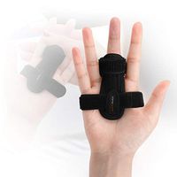 Trigger Finger Splint, Doeplex Finger Brace for Right / Left Hand Stabilizing Support for Sprains, Pain Relief, Mallet Injury, Arthritis, Tendonitis, Adjustable Thumb Brace with Built-in Strips