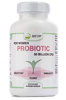 Probiotic for Women 50 Billion CFU, 16 Strain Advance Strength, Organic Prebiotics. Survives Stomach Acid and Bile. 60-Count Bottle, Shelf Stable.