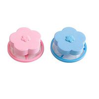 WL Reusable Mixed Color Plum Blossom Washing Machine Floating Filter Bag, Washing Machine Trap, Hair Remover Cleaning Filter Bag, Portable Pet Fur Trap