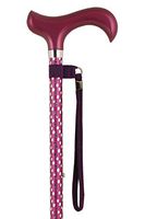Adjustable Purple Elegant Engraved Cane