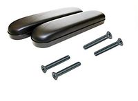 Healthline Padded Armrest For Wheelchairs Vinyl Pair, Universal Arm Pads Replacement 10’ Full Length, Black