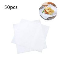 50pcs Baking Paper, Cooking Oil Paper, Waterproof Food Oil Paper, Food Grade Paper Perfect For Cooking Kitchen Oven Pans, 9.45 X 8.66in