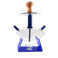 Shisha, Heart Shape + Ladder Shape Personality Plexiglas Shisha Set Double Hose Hookah Acrylic Home Use Or Use Outdoors Hookah,Blue