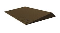 EZ-ACCESS TRANSITIONS Rubber Angled Entry Mat in Brown, 2.5" Rise