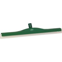 Vikan 77642 Foam Rubber Polypropylene Frame Fixed Head Swivel Neck Squeegee, 24", Green