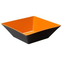 GET ML-248-OR/BK Large Square Serving Bowl, 5.7 Quart, Orange/Black (Set of 3)