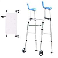 Walkers Armrest Frame Aluminum Alloy with Arm Drag Folding Auxiliary Bath Can Sit Elderly Disabled Walking Stick 50cm41.5cm76.5cm MUMUJIN