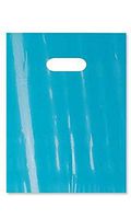 Small Teal Low-Density Plastic Merchandise 9" x 12" Case of 1000