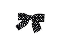Reliant Ribbon 5189-03105-3X2 Grosgrain Dot Twist Tie Bows - Large Bows, 7/8 Inch X 100 Pieces, Black