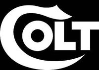 Colt Firearms Symbol - Vinyl - 5" wide (Color: WHITE) decal laptop tablet skateboard car windows stickers
