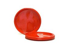 Mintra Home Reusable Plastic Plates (Red, Large 12pk (8.5in))