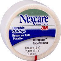 Nexcare Durapore Cloth Tape,1" X 10 Yds,Carded