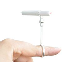 Olpchee Hands Free Cigarette Holder Ring Elegant Lady Smoker Queen's Scepter Shape Smoking Holder (Silver, S 16mm)