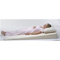 Mattress Foam Wedge Topper with Cover 32"x72"X0-6.5" Made in USA