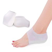 Heel Cushion Inserts Invisible Height Increase Insole,SubClap Wearable Soft Silicone Heel Lift Insole 1 Pair, Height Leg Lengthen for Man and Woman,White