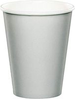 Shimmer Silver 9 Oz Paper Hot Cups - 24 Ct Pk