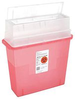 Sharps Container, 1.25 Gal., Auto Drop, PK3