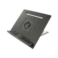 I-ROCKS 10"-15" Adjustable iPad and Notebook Stand with Detachable Cooling Fan Model -Black IR-1360-BK