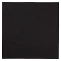 Hoffmaster 125070 Linen-Like Color In Depth Flat Pack Napkin, 16" Length x 16" Width, Black (Case of 500)
