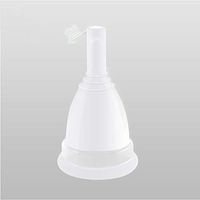 ZDNALS Menstrual Cup | Reusable Silicone Menstrual Cup | Leakproof Washable | Size Optional Menstrual Cup (Color : White, Size : 3.1 × 1.7in)