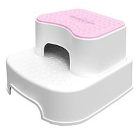 Lightweight bath anti-skid independent flow assist Household bathtub stool plastic children's double toilet stool home stepping footstool Secure mobile device plastic step stools one layer: 45041012