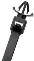 Push Mount 7.5", 50 lb. UV Black Cable Ties - (pack of 100)