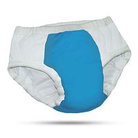 Adult Cloth Diaper with Heavy Absorbency (Large, Aqua)