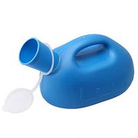 2000ml Large Capacity Thick Firm Male Urinal Urine Bottle with Lid Blue