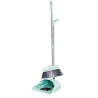 Household cleaning broom broom dustpan tool Stainless Steel Rod Extra Long Handle Broom And Dustpan Soft Brush Windproof Magic Broom Set Room Lobby Floor Toilet Cleaning Tools
