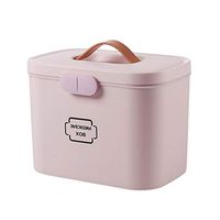 JD Home Portable First Aid Box, with Handle 2 Layers Medical Storage Kit. (S/M/L)