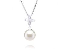 Taylor White 9-10mm AAAA Quality Freshwater 925 Sterling Silver Cultured Pearl Pendant For Women
