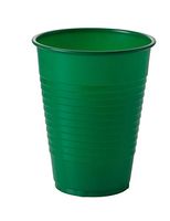Exquisite 12 oz Emerald Green Plastic Cups II 50 Count Bulk Pack Disposable Party Cups II Premium Quality Plastic Tumblers for Parties