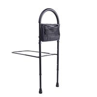 LYP-Medical Bed Assist Bar with Storage Pocket, Height Adjustable Bed Rail for Elderly Adults, Assistance for Getting in and Out of Bed at Home,Black