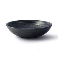 Bowl Ceramics Soup Bowl Home Soup Basin Microwave Oven Matte Black Characteristic Art Tableware Household tableware, retro bowl (Color : 23cm)