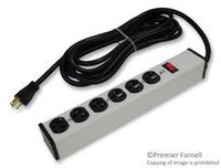 MULTICOMP SPC11096 POWER OUTLET STRIP, 6 OUTLET, 20A, 125V