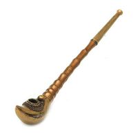 ZYG.GG Dry Pipe Long Tobacco Rod Tobacco Pot Straight Retro Brass Easy to Clean Repeated Use Ultra Thick Wall Tube