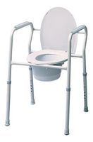Graham Field Lumex Silver Collection Three-In-One Steel Commode, Each