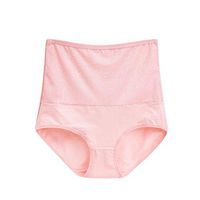 Theoylos Women Cotton Briefs High Waisted Tummy Control Panties Ladies Large Size Breathable Underwear Butt Lift Briefs Hot Pink