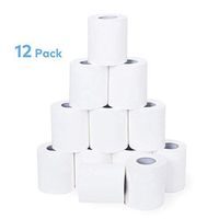 Aircover Toilet Paper, 12 Rolls Soft Paper towels, 4-Ply Silky & Smooth Professional Series Premium Toilet Paper, Home Kitchen Toilet Tissue, Highly Absorbent Hand Towels Paper Towels for Daily Use.