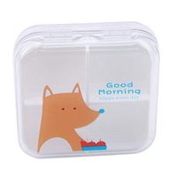 lehao Portable Mini Cartoon Kawaii Drug Storage Pill Box Medicine Case for Healthy Care Empty Drugs Box,Orange