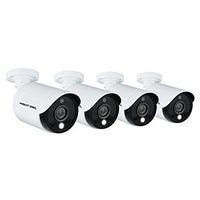 Night Owl Wired 1080p HD Indoor/Outdoor Add-on Cameras with Built-in Motion-Activated Spotlights, 100 ft. of Night Vision, 100° Wide Viewing Angle and L2 Color Boost Technology (4-Pack)